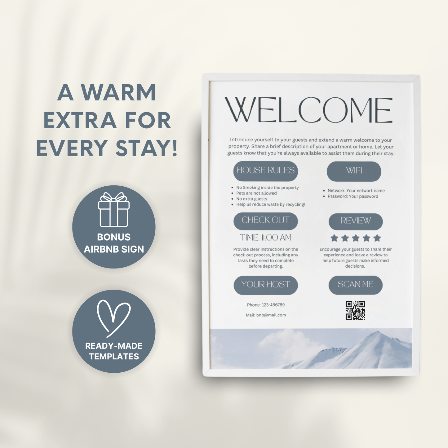 Airbnb Welcome Book Template - BUNDLE