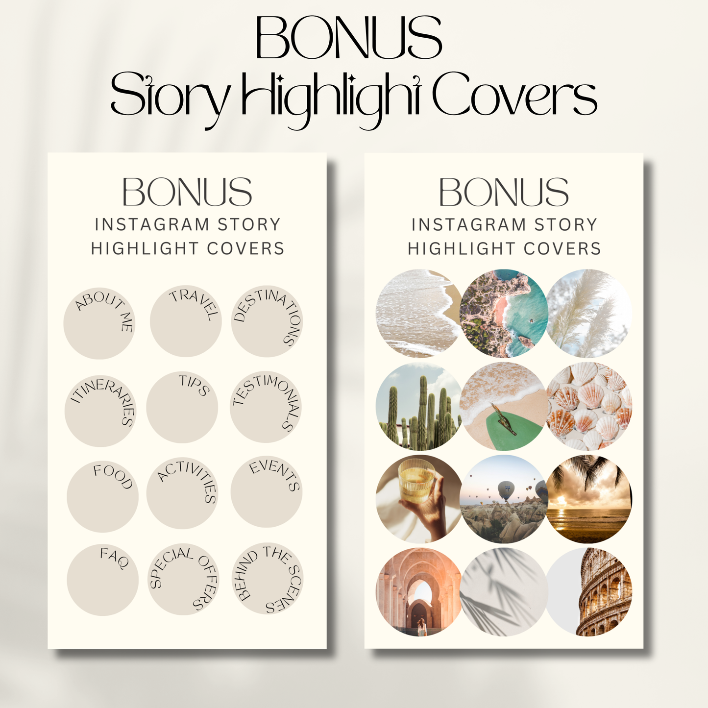 150 Travel Instagram Post & Story Templates