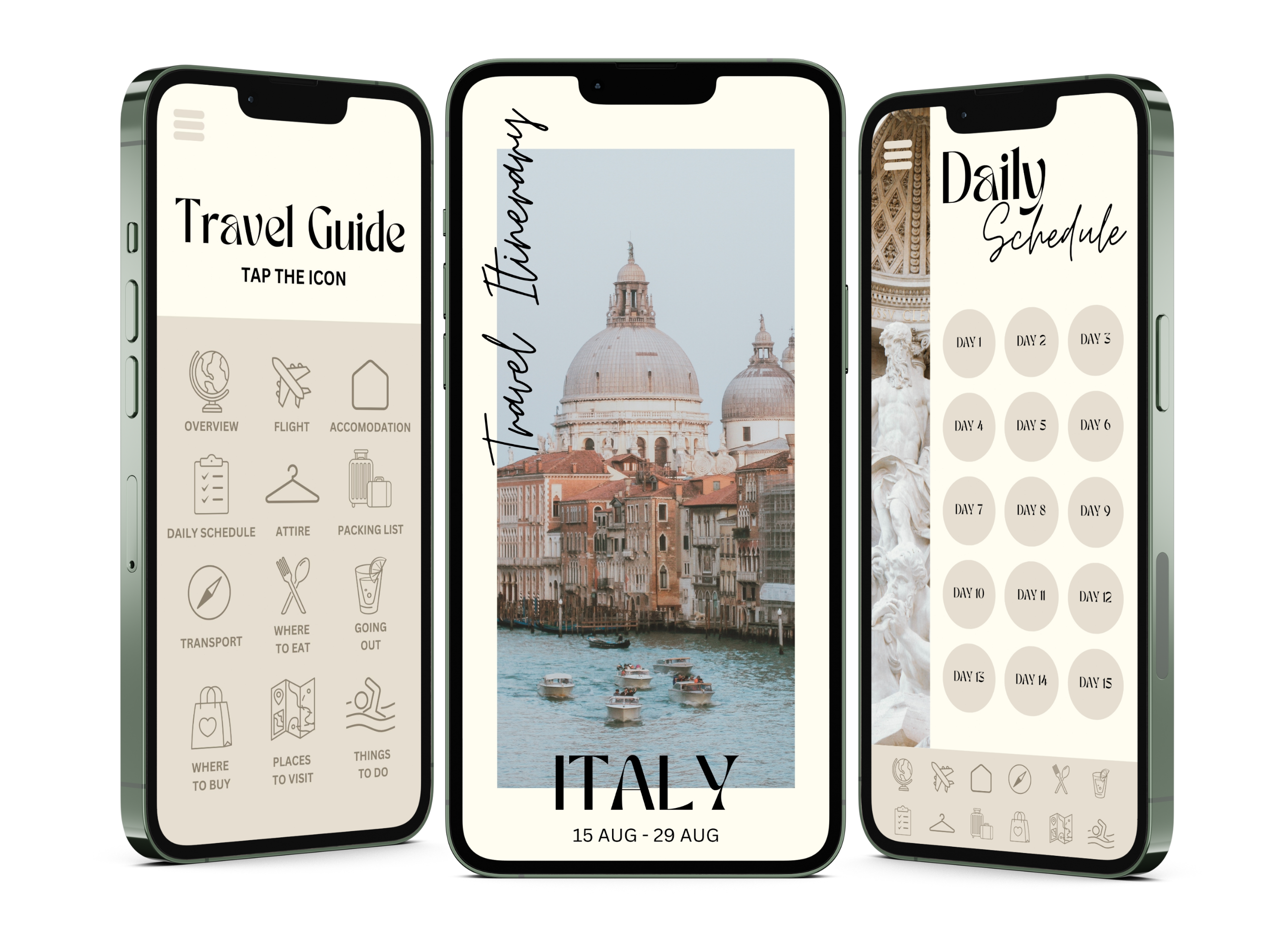 Digital Italy Travel Itinerary