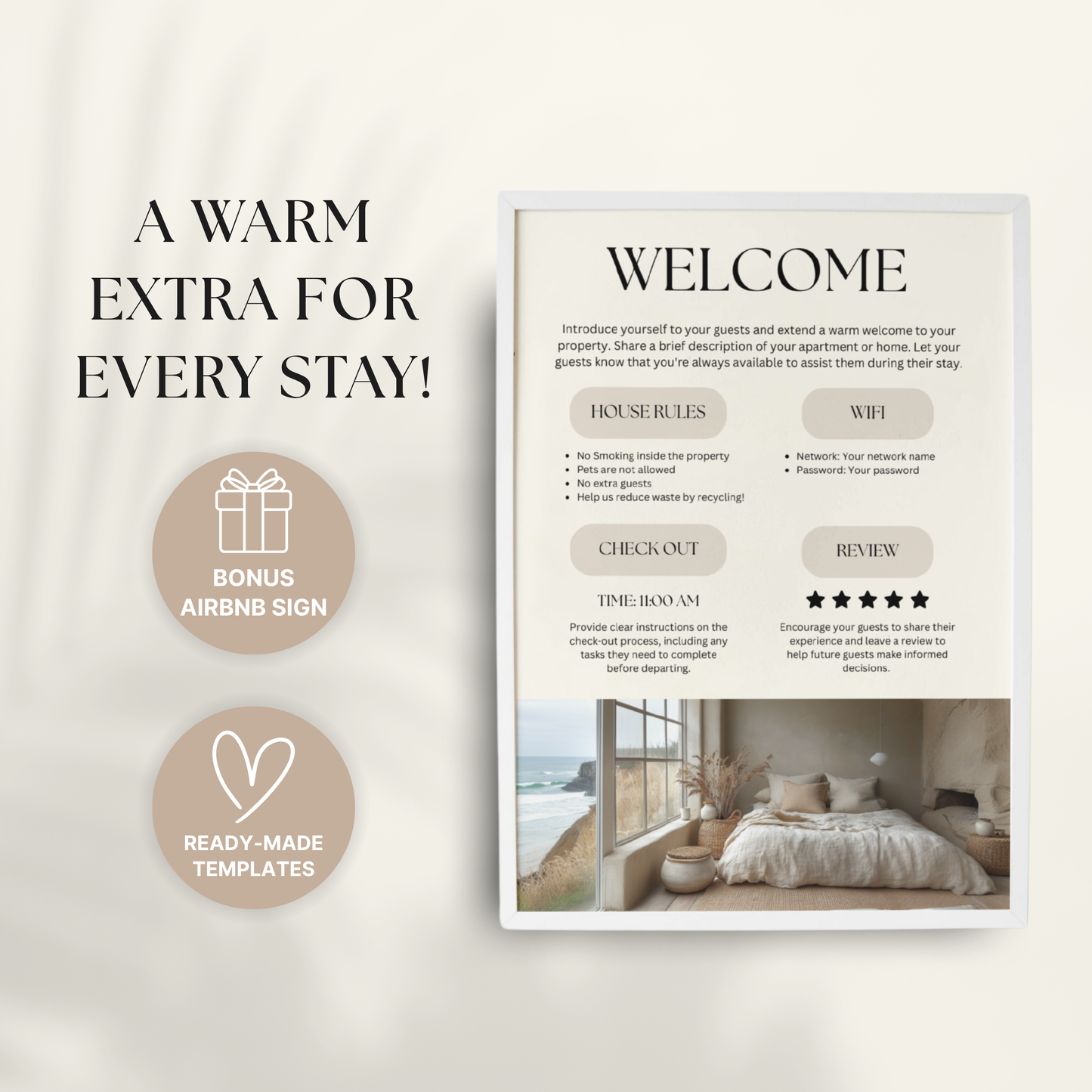 Airbnb Welcome Book Template - BUNDLE