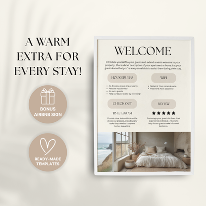 Airbnb Welcome Book Template - BUNDLE