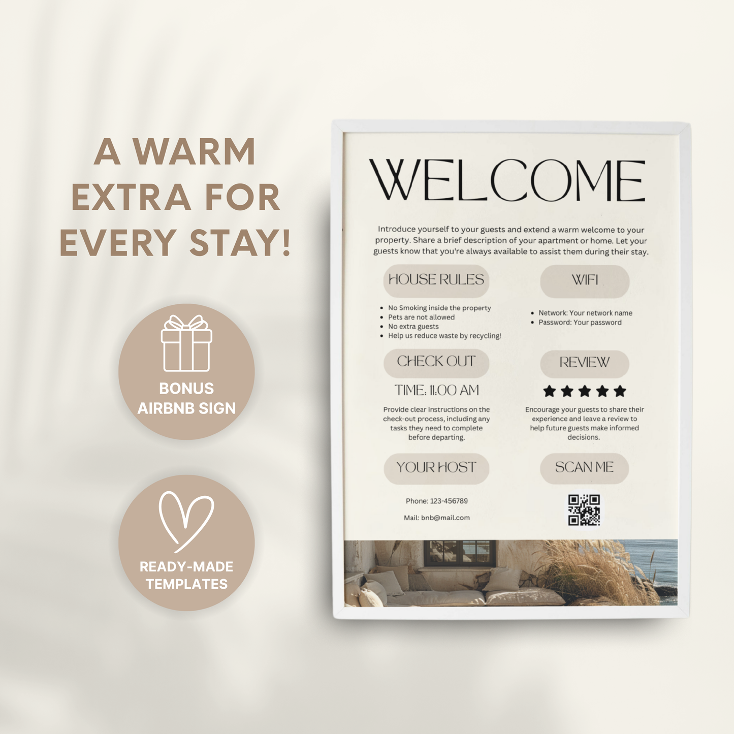 Airbnb Welcome Book Template - BUNDLE