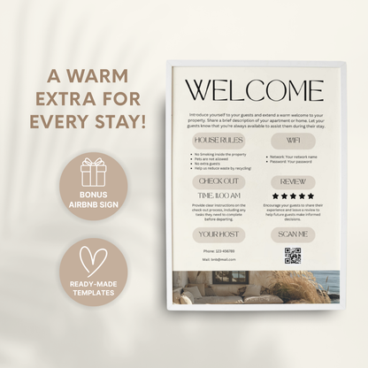 Airbnb Welcome Book Template - BUNDLE