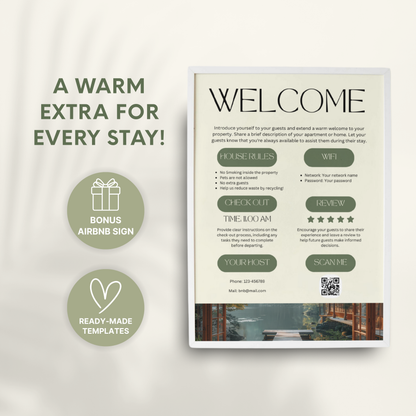 Airbnb Welcome Book Template - BUNDLE