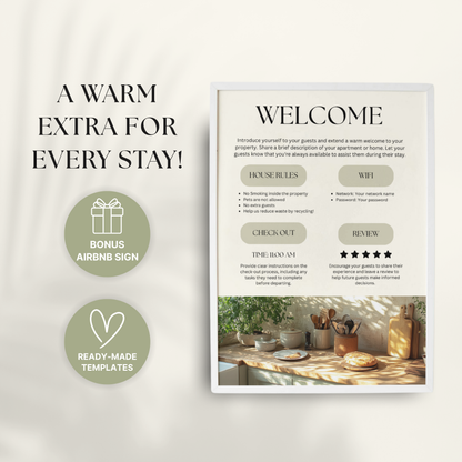 Airbnb Welcome Book Template - BUNDLE