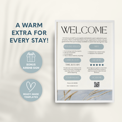 Airbnb Welcome Book Template - BUNDLE