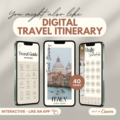you might also like: travel itinerary