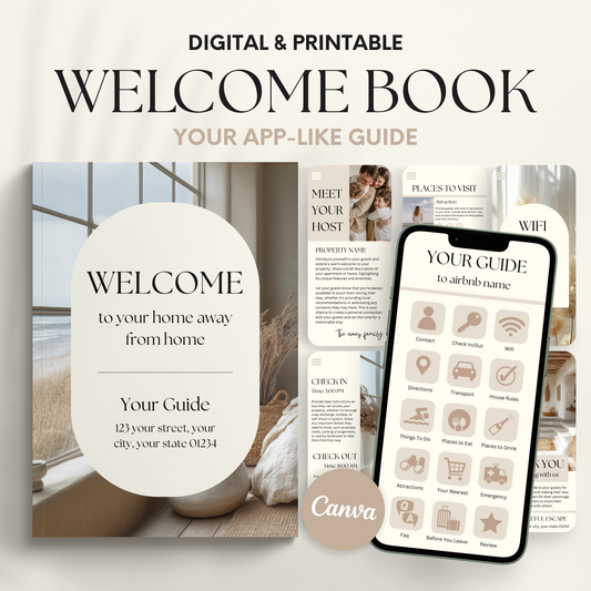 Airbnb Welcome Book Template - BUNDLE
