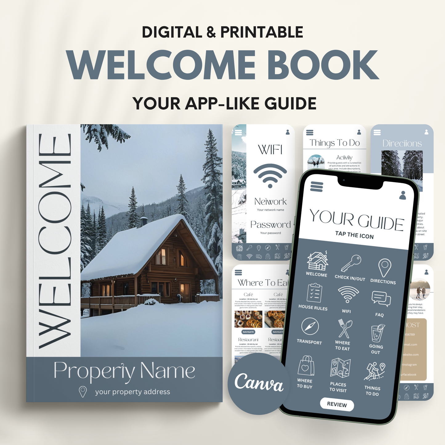 Airbnb Welcome Book Template - BUNDLE