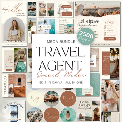 Ultimate 2500 Travel Instagram Bundle Template