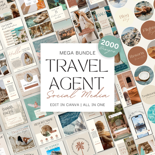 2000 Travel Instagram Bundle Template