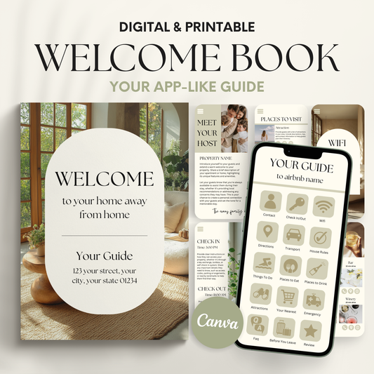 Airbnb Welcome Book Template - BUNDLE