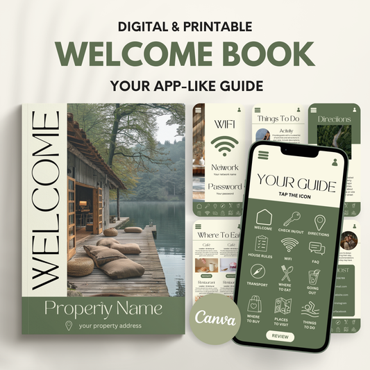Airbnb Welcome Book Template - BUNDLE