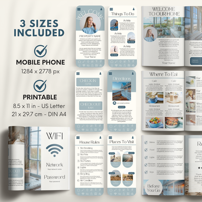 Airbnb Welcome Book Template - BUNDLE