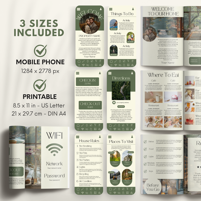 Airbnb Welcome Book Template - BUNDLE