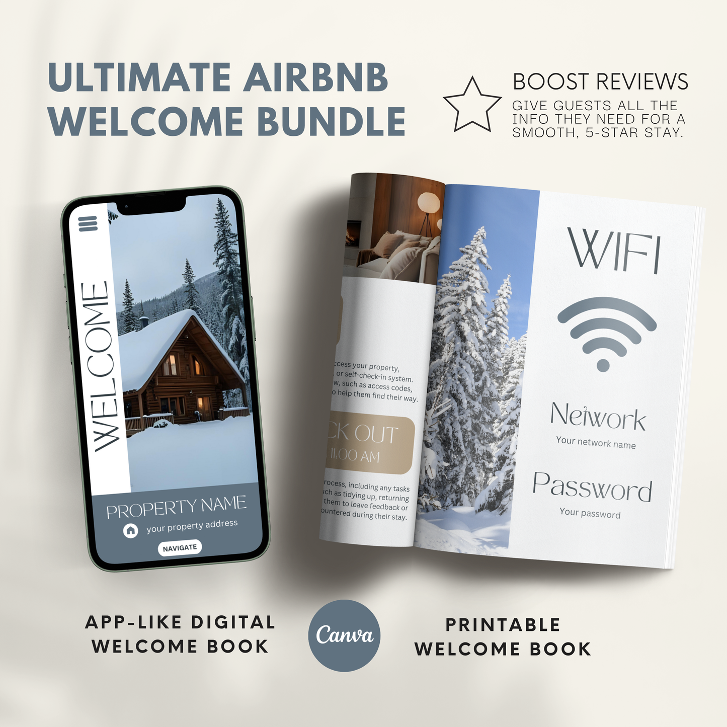 Airbnb Welcome Book Template - BUNDLE