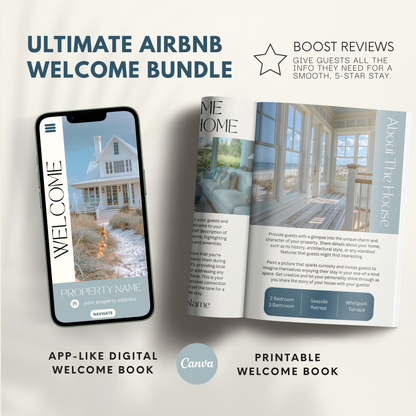 Airbnb Welcome Book Template - BUNDLE