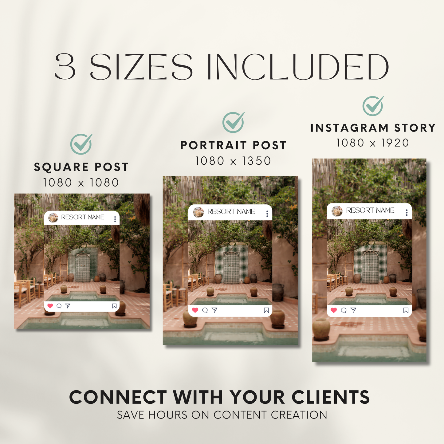 1500 Travel Instagram Bundle Template