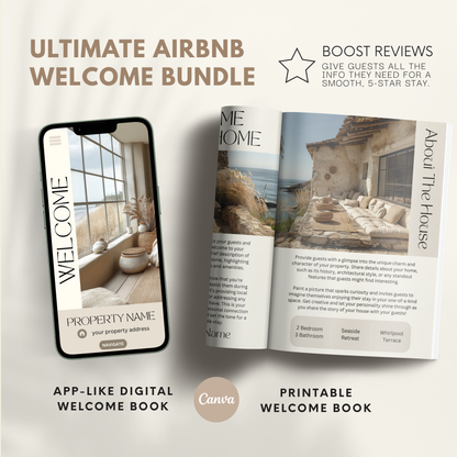 Airbnb Welcome Book Template - BUNDLE