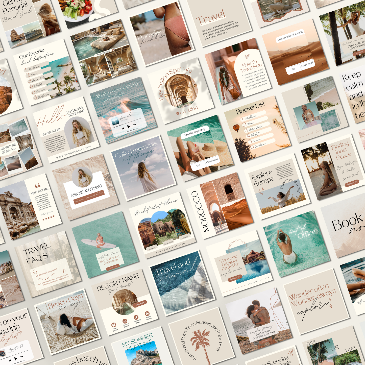 1500 Travel Instagram Bundle Template