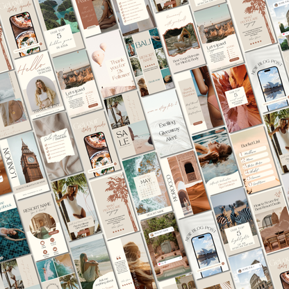 1500 Travel Instagram Bundle Template