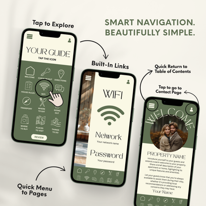 Airbnb Welcome Book Template - BUNDLE