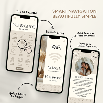 Airbnb Welcome Book Template - BUNDLE