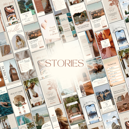 2000 Travel Instagram Bundle Template