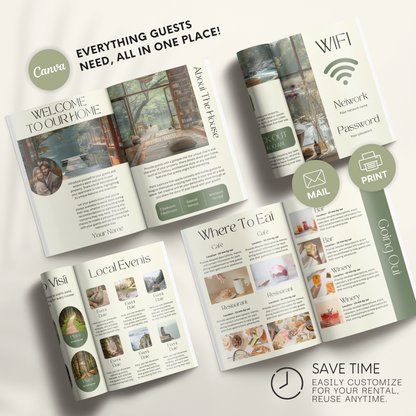 Airbnb Welcome Book Template - BUNDLE