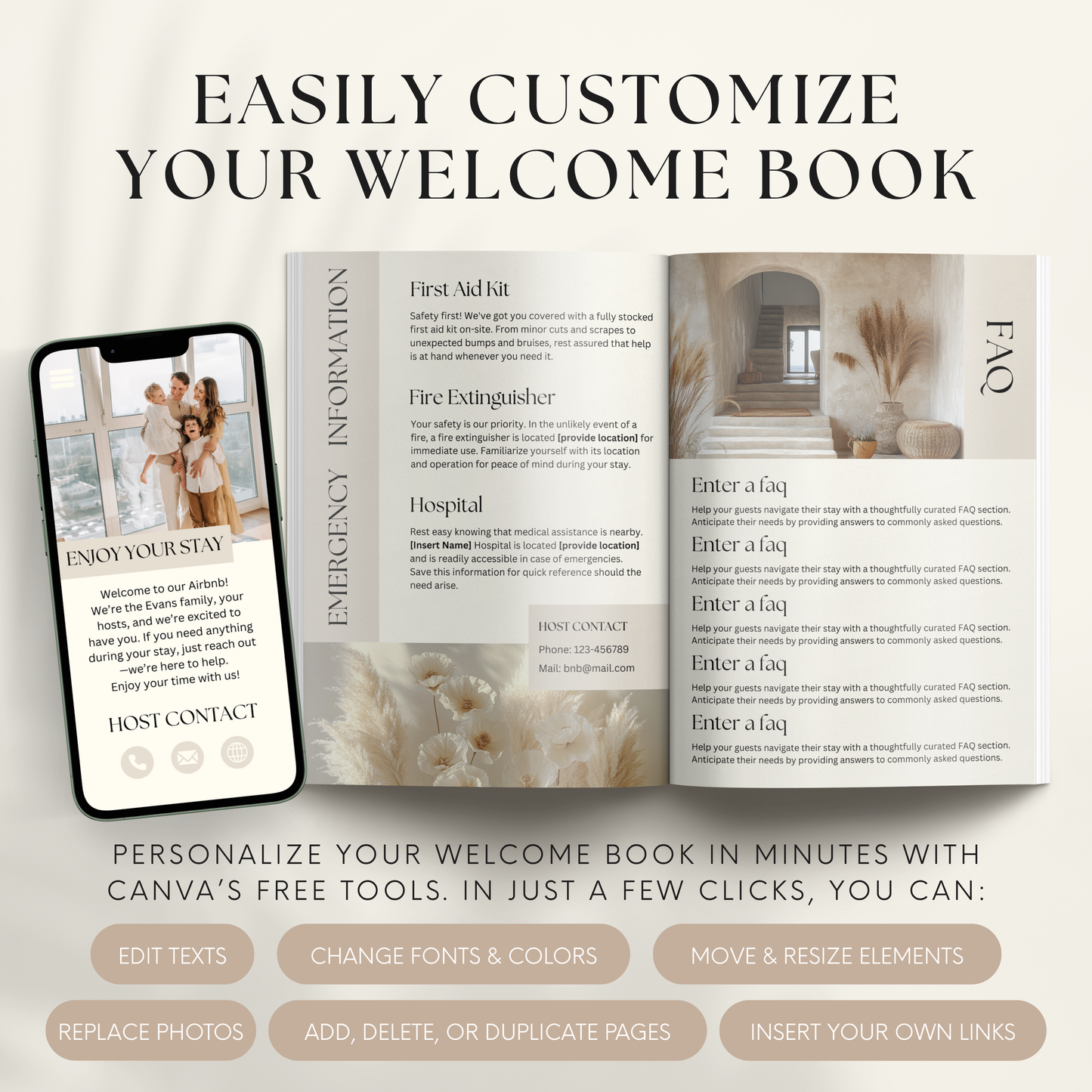Airbnb Welcome Book Template - BUNDLE