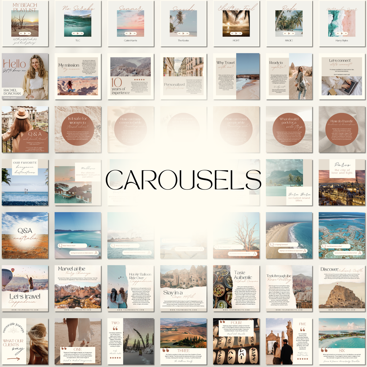 Ultimate 2500 Travel Instagram Bundle Template