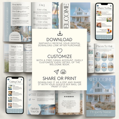 Airbnb Welcome Book Template - BUNDLE
