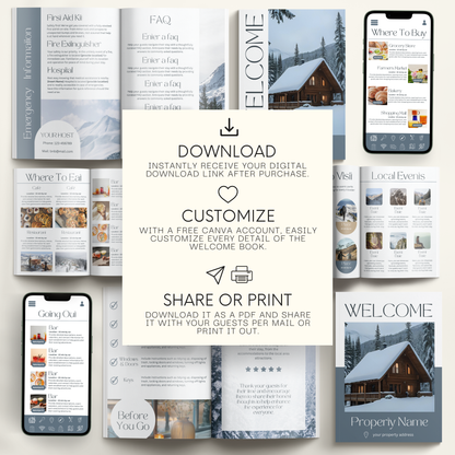 Airbnb Welcome Book Template - BUNDLE