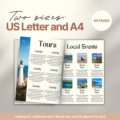 Travel itinerary template displayed in two formats: US Letter and A4 sizes, featuring organized trip details, minimalist design, and printable layout for easy planning.
