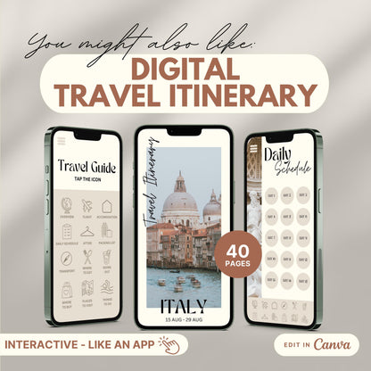 you might also like: travel itinerary