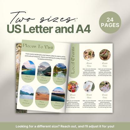 A promotional graphic displaying an open welcome book.
