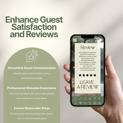Promotional image titled "Enhance Guest Satisfaction and Reviews."