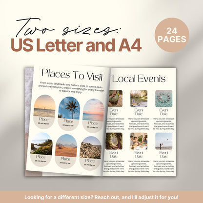A promotional graphic displaying an open welcome book.