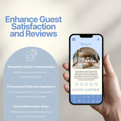 Promotional image titled "Enhance Guest Satisfaction and Reviews."