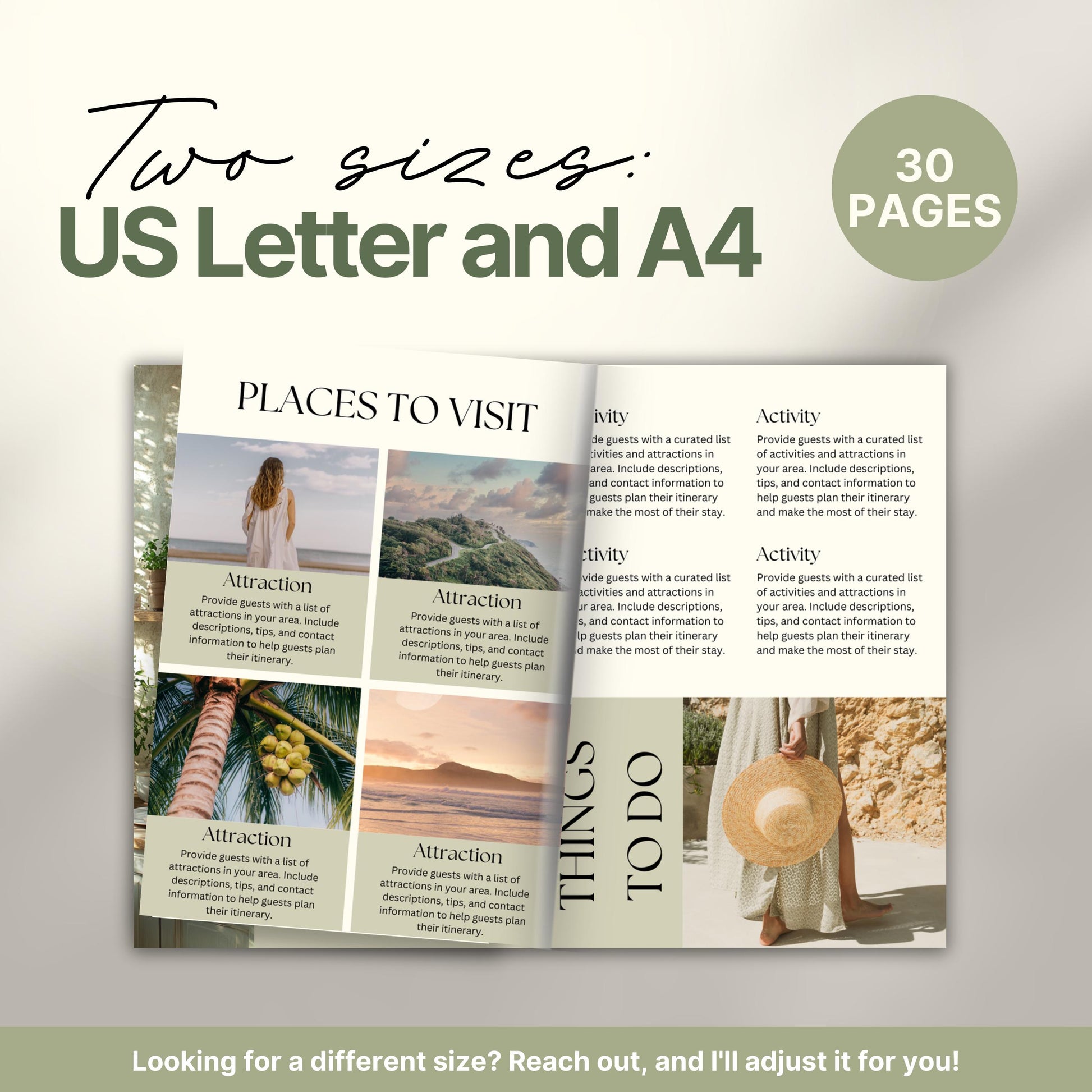 A promotional graphic displaying an open welcome book.