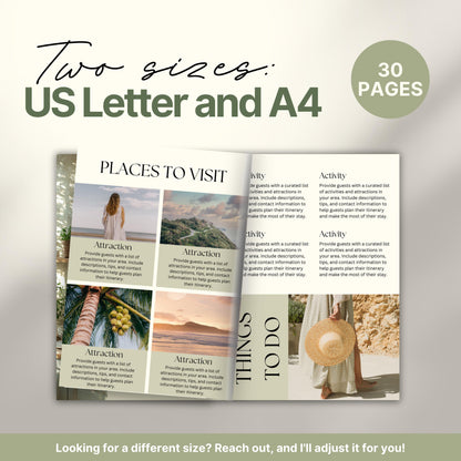 A promotional graphic displaying an open welcome book.