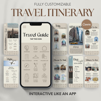 New York Travel Itinerary Template - BUNDLE