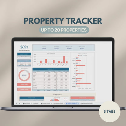 A digital product video showcasing a customizable tracker template. The video highlights organized sections for tracking goals, habits, or tasks with a clean and modern design.